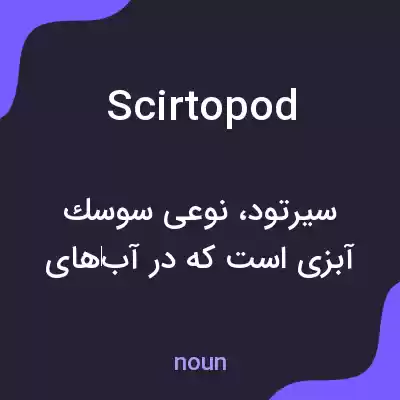 معنی scirtopod به فارسی معنی scirtopod به فارسی