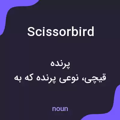 معنی scissorbird به فارسی معنی scissorbird به فارسی