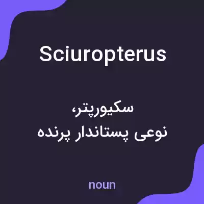 معنی sciuropterus به فارسی معنی sciuropterus به فارسی