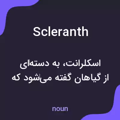معنی scleranth به فارسی معنی scleranth به فارسی