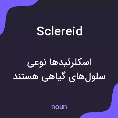 معنی sclereid به فارسی معنی sclereid به فارسی