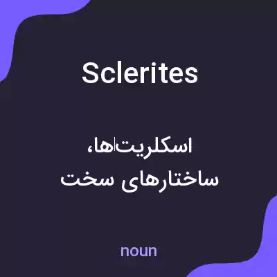 معنی sclerites به فارسی معنی sclerites به فارسی