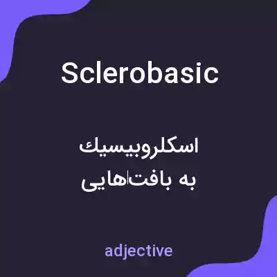 معنی sclerobasic به فارسی معنی sclerobasic به فارسی