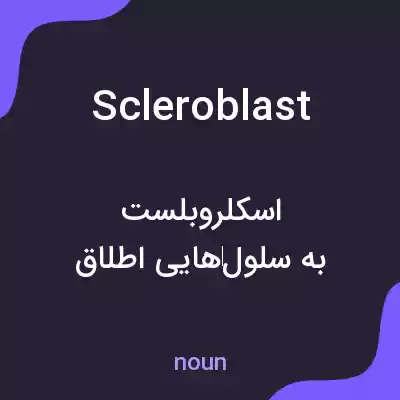 معنی scleroblast به فارسی معنی scleroblast به فارسی