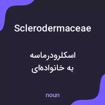 معنی sclerodermaceae به فارسی معنی sclerodermaceae به فارسی