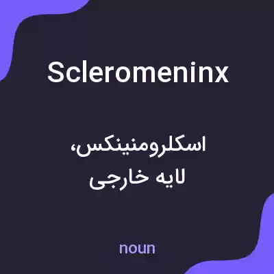 معنی scleromeninx به فارسی معنی scleromeninx به فارسی