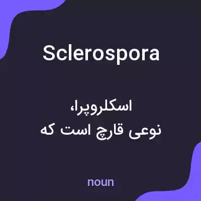 معنی sclerospora به فارسی معنی sclerospora به فارسی