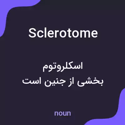 معنی sclerotome به فارسی معنی sclerotome به فارسی