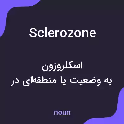 معنی sclerozone به فارسی معنی sclerozone به فارسی