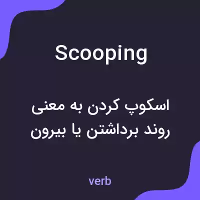 معنی scooping به فارسی معنی scooping به فارسی