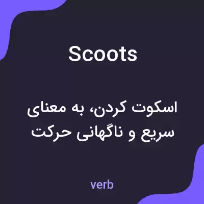 معنی scoots به فارسی