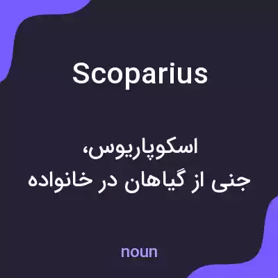 معنی scoparius به فارسی معنی scoparius به فارسی