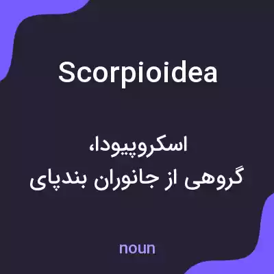 معنی scorpioidea به فارسی معنی scorpioidea به فارسی