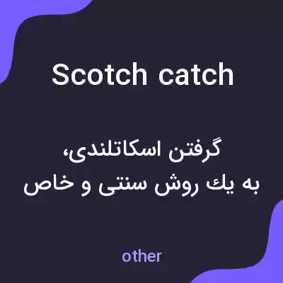 معنی scotch catch به فارسی معنی scotch catch به فارسی