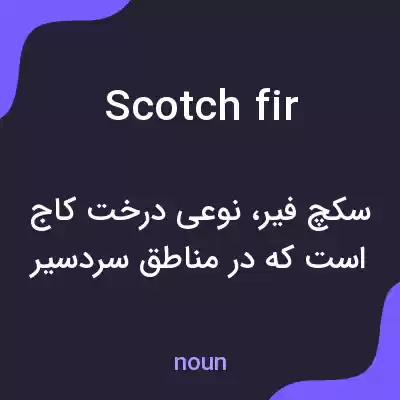 معنی scotch fir به فارسی معنی scotch fir به فارسی