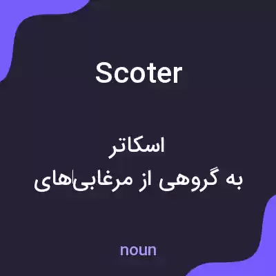 معنی scoter به فارسی معنی scoter به فارسی