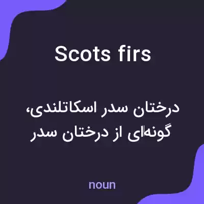 معنی scots firs به فارسی معنی scots firs به فارسی