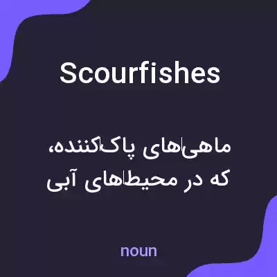 معنی scourfishes به فارسی معنی scourfishes به فارسی