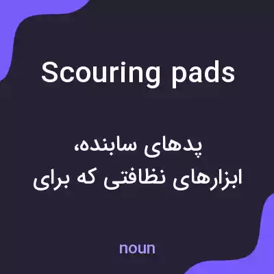 معنی scouring pads به فارسی معنی scouring pads به فارسی