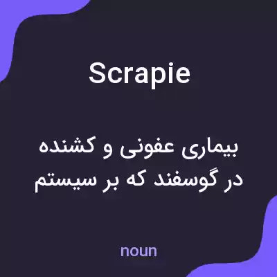 معنی scrapie به فارسی معنی scrapie به فارسی