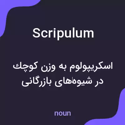 معنی scripulum به فارسی معنی scripulum به فارسی