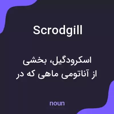 معنی scrodgill به فارسی معنی scrodgill به فارسی