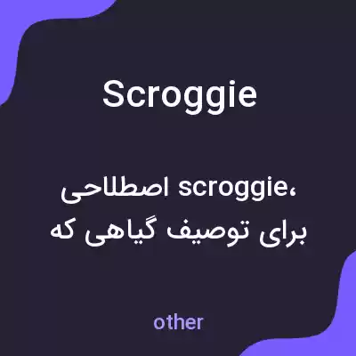 معنی scroggie به فارسی معنی scroggie به فارسی