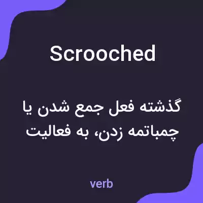 معنی scrooched به فارسی معنی scrooched به فارسی