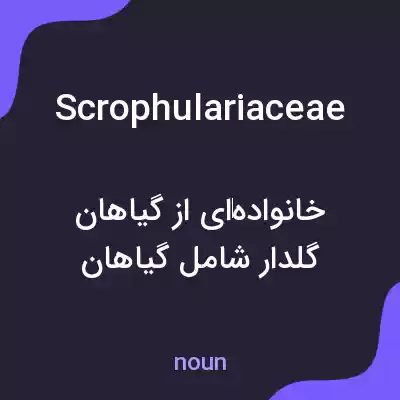 معنی scrophulariaceae به فارسی معنی scrophulariaceae به فارسی