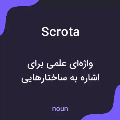 معنی scrota به فارسی معنی scrota به فارسی