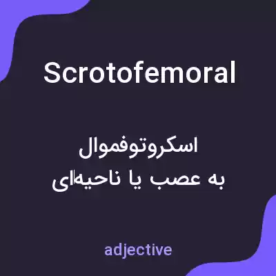 معنی scrotofemoral به فارسی معنی scrotofemoral به فارسی