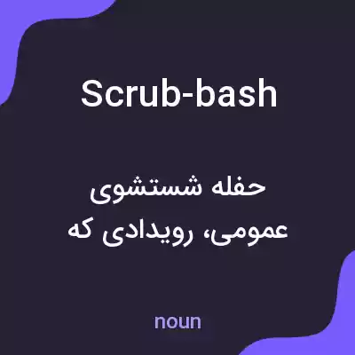 معنی scrub-bash به فارسی