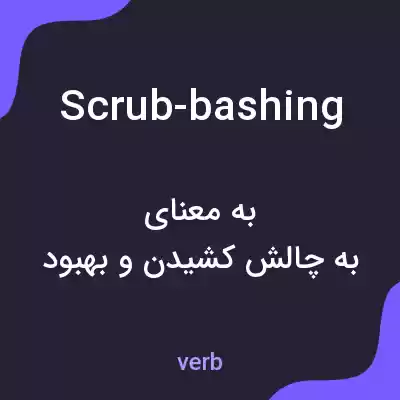 معنی scrub-bashing به فارسی