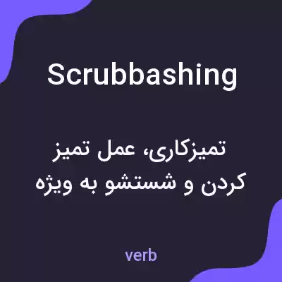 معنی scrubbashing به فارسی معنی scrubbashing به فارسی