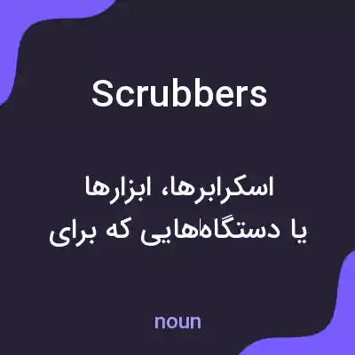 معنی scrubbers به فارسی