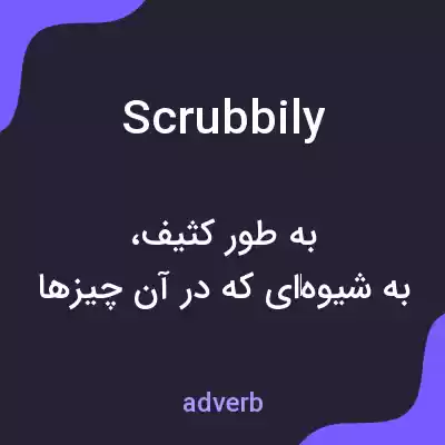 معنی scrubbily به فارسی معنی scrubbily به فارسی