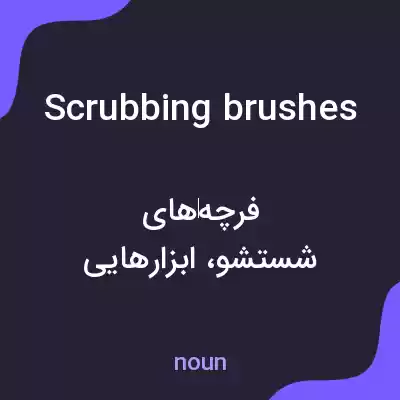 معنی scrubbing brushes به فارسی معنی scrubbing brushes به فارسی