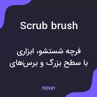 معنی scrub brush به فارسی معنی scrub brush به فارسی
