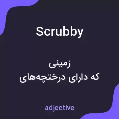 معنی scrubby به فارسی معنی scrubby به فارسی