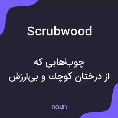معنی scrubwood به فارسی معنی scrubwood به فارسی