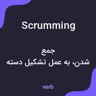 معنی scrumming به فارسی معنی scrumming به فارسی