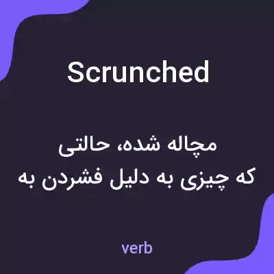 معنی scrunched به فارسی معنی scrunched به فارسی