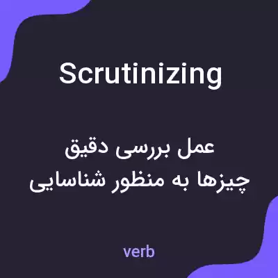 معنی scrutinizing به فارسی معنی scrutinizing به فارسی
