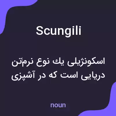 معنی scungili به فارسی معنی scungili به فارسی