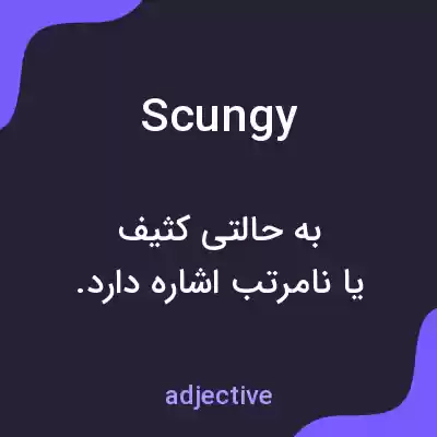 معنی scungy به فارسی معنی scungy به فارسی