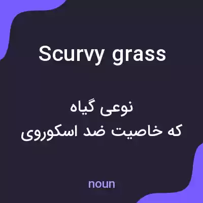 معنی scurvy grass به فارسی معنی scurvy grass به فارسی