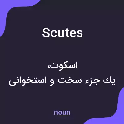 معنی scutes به فارسی معنی scutes به فارسی