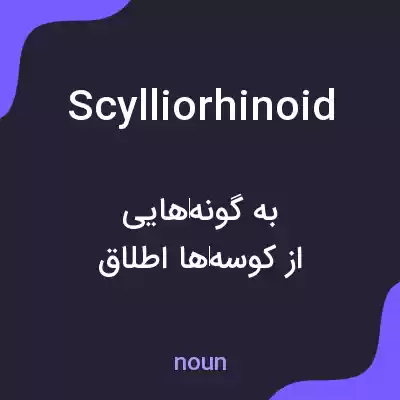 معنی scylliorhinoid به فارسی معنی scylliorhinoid به فارسی