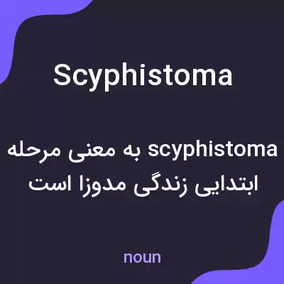 معنی scyphistoma به فارسی معنی scyphistoma به فارسی