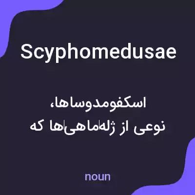 معنی scyphomedusae به فارسی معنی scyphomedusae به فارسی